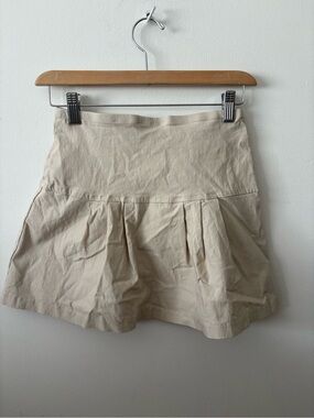 Beige Pleated Women’s Skirt